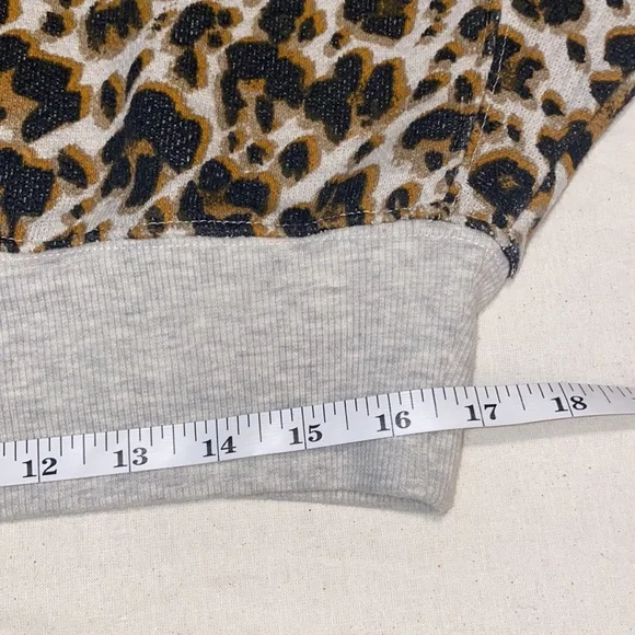 Free People Leopard Print Terry Sweatshirt - Picture 10 of 16
